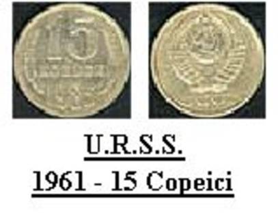 urss - 1961 - 15 copeici - banii