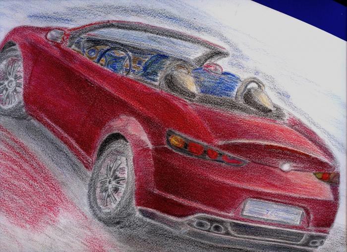 alfaromeo spider - desene schite si picturi mai noi