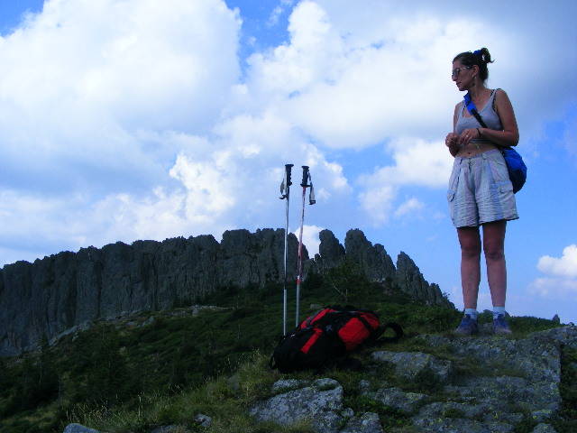 DSCF4447 - 2 august 2009 Traseu Suior Secatura Creasta Cocosului Gutaiul Doamnei  Vf Gutai