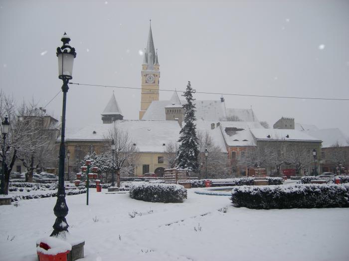 Iarna la Medias-Parcul din centru