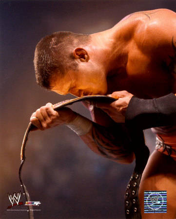 AAGL197~Randy-Orton-127-Kissing-Belt-Photofile-Posters - RANDY ORton