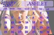 Ashley Tisdale calendar