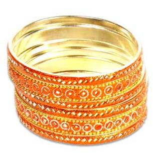 orange-mirrorwork-bangle-set