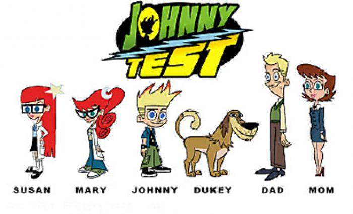 SUSAN,MARY,JOHNNY,DUKEY,DAD,MOM - Johnny Test