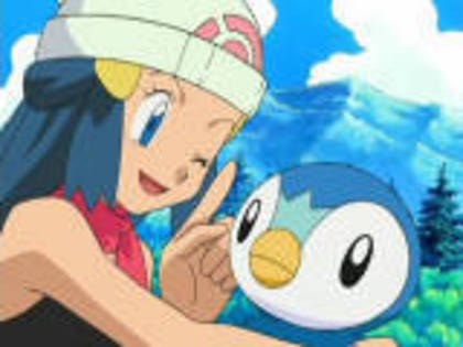 Dawn ii da un sfat lui Piplup