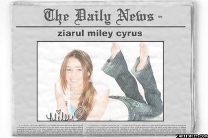 ziarul miley cyrus - cadouri pt miley cyrus