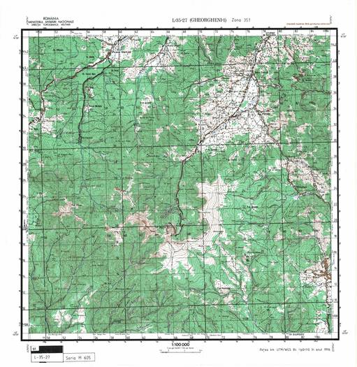 L-35-27 - Harta militara detaliata a Romaniei