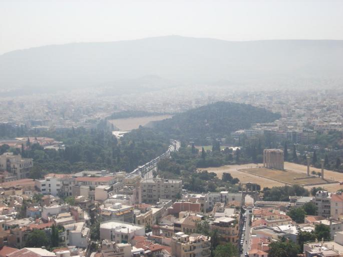 Atena vazuta de pe Acropole