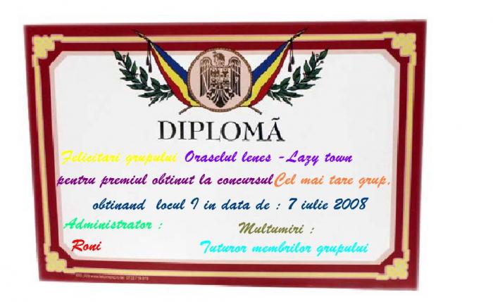 ag39238n180444 - Diploma Lazy Town