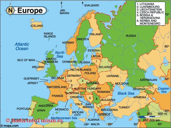 harta_Europa - Europa