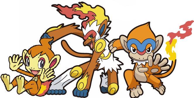 Evolutiile lui Chimchar. - Chimchar