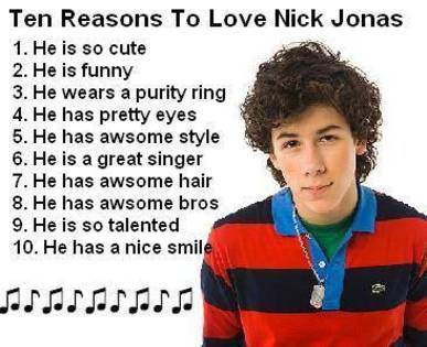 NIck - Ten reasons to love Nick Jonas