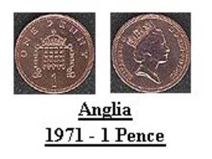 anglia - 1971 - 1 pence