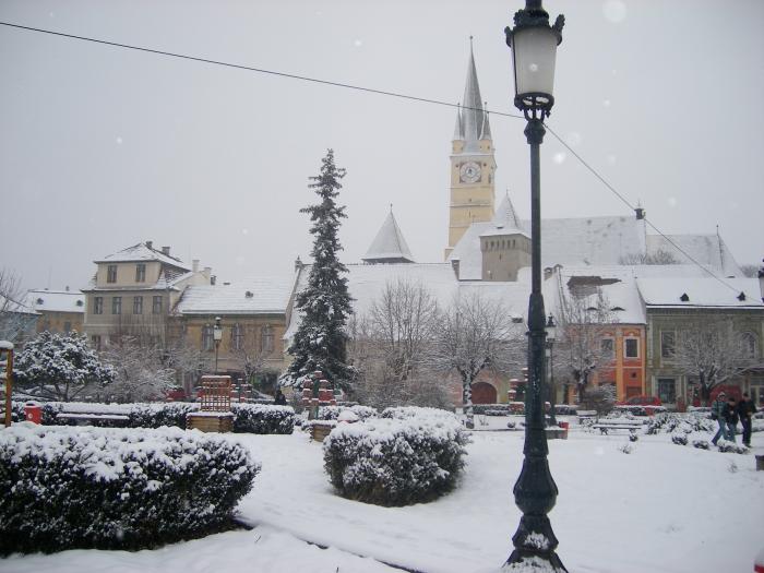 Iarna la Medias-Parcul din centru