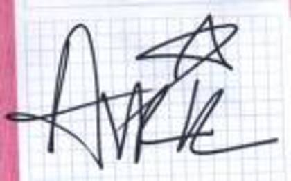 avril lanvigne - autografe