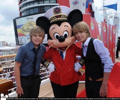 Mickey Mouse with Dylan and Cole - Dylan and Cole Sprouse at events