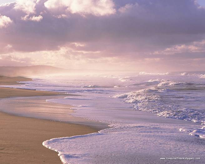 Wallpapers - Nature 9 - Easy_Waves,_Coastline,_Atlantic_Ocean - Very Beautiful Nature Scenes