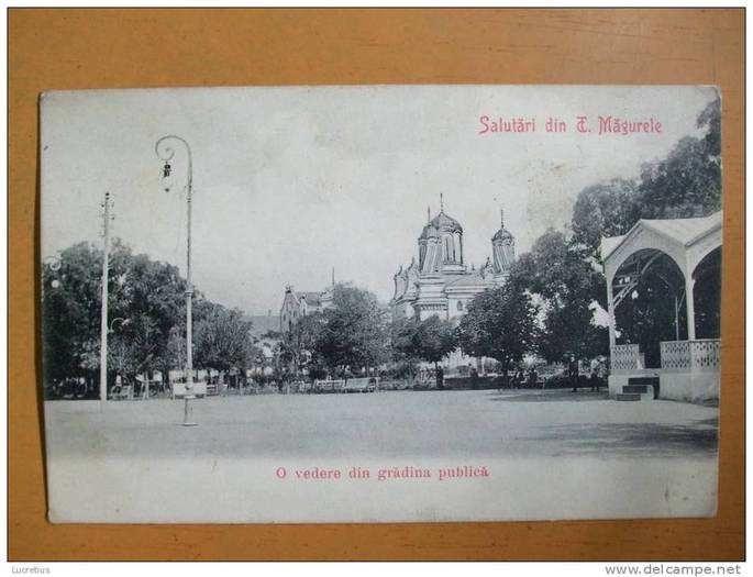 Vedere Din Parcul Central Spre CAtedrala Sf Haralambie - Turnu Magurele - Poze Vechi