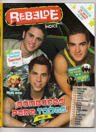 Christopher,Christian y Alfonso - Reviste oficiale RBD