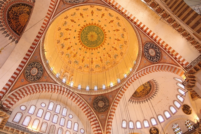 Suleiman Mosque in Istanbul - Turkey (domes) - Islamic Architecture Around the World
