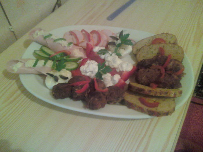 platou rece; pentru revelion
