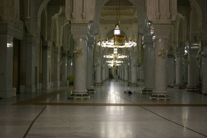 Masjid Al Haram in Makkah - Saudi Arabia (pillars)