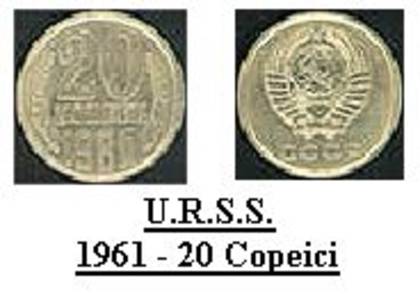 urss - 1961 - 20 copeici - banii