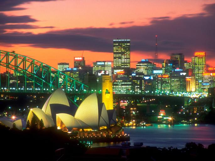 The Lights of Sydney, Australia - peisaje