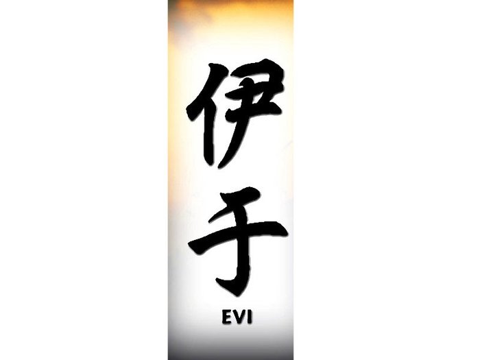 Evi[1] - Nume scrise in Chineza