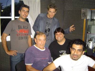 en el studio