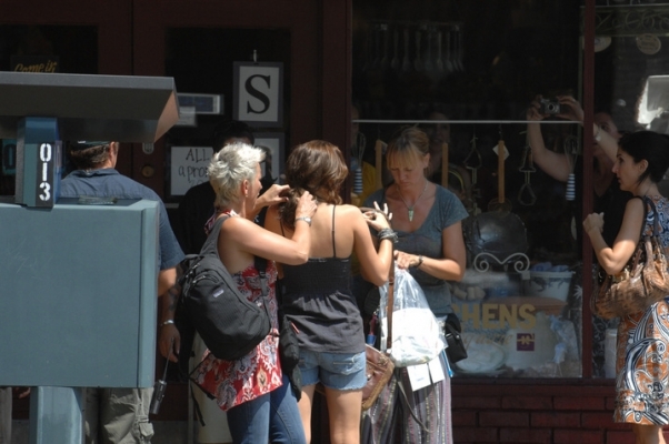 alognm - Filming on Barnard Street Savannah August