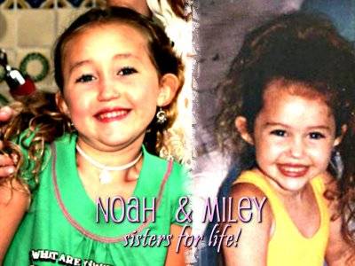 Noah and Miley baby sisters for the life