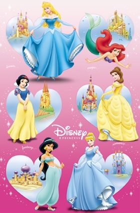 inimile printeselor - Minunatele printese Disney