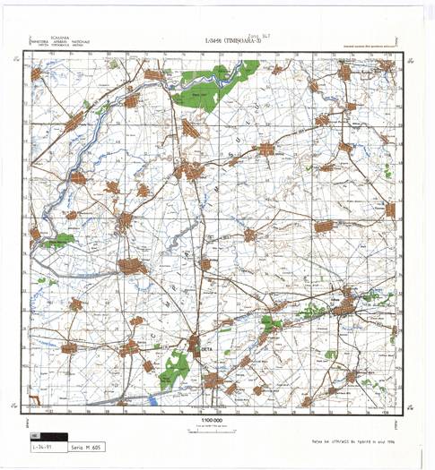 L-34-91 - Harta militara detaliata a Romaniei