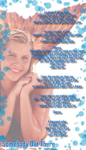 1a.Somebodyouttherelyrics