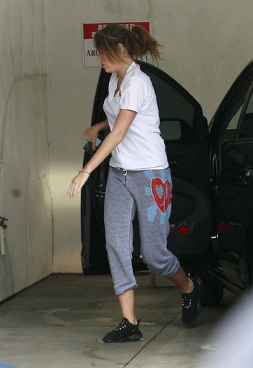 Going To Pilates Class (1) - Miley Cyrus