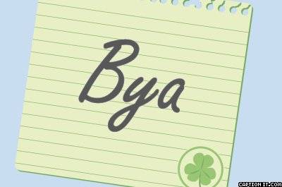 Bya - Poze cu numele Bianca-numele meu