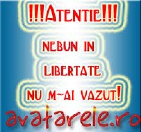 atentie nebun in libertate nu-mai vazut - avatre