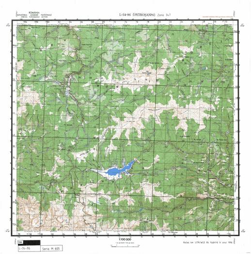 L-34-96 - Harta militara detaliata a Romaniei
