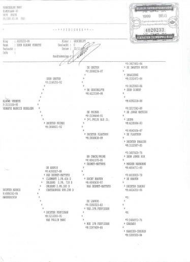 original marc Verchelde - pedigree