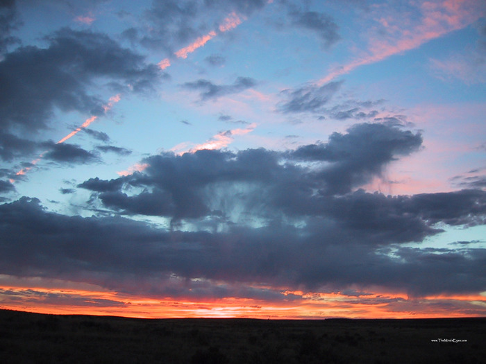 Sunset in the Chaco Canyon