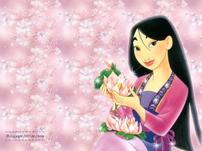 Mulan ca o floare inflorita - Minunatele printese Disney