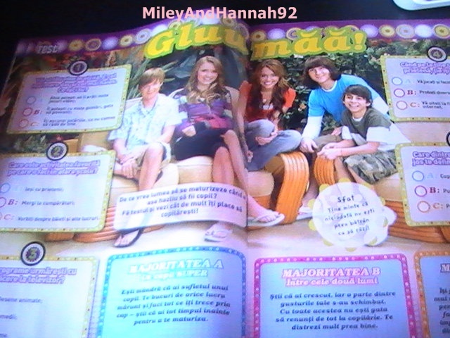 revista  hm  pagina  9 - lucrurile mele cu hannah montana si miley