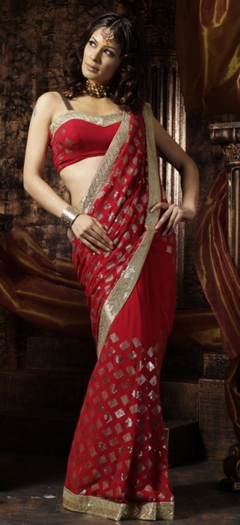 Seductive%20Red%20Sari%203 - saree-uri poze noi