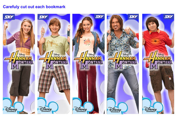 HannahMontana_Bookmark - hannah motana