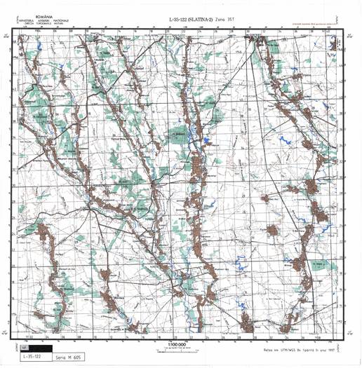 L-35-122 - Harta militara detaliata a Romaniei
