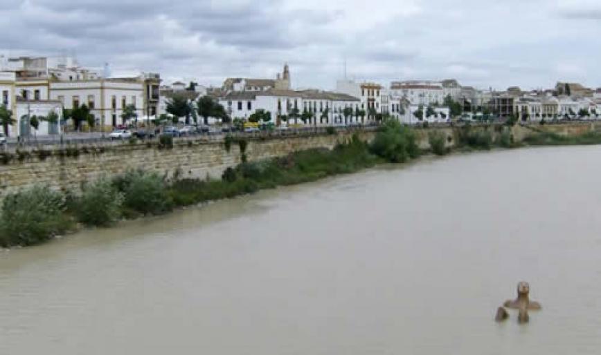 image011; Statue in the Guadalquivir river, near La Mezquita, ( Cordoba , Spain )
