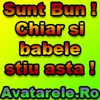 sunt bun chiar si babele stiu asta! - avatare cu texte