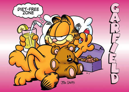 lgpp30229+diet-free-zone-garfield-poster - Garfield