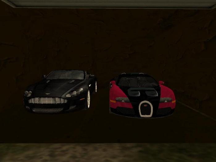 aston martin si bugati veyron - Gta San Andreas